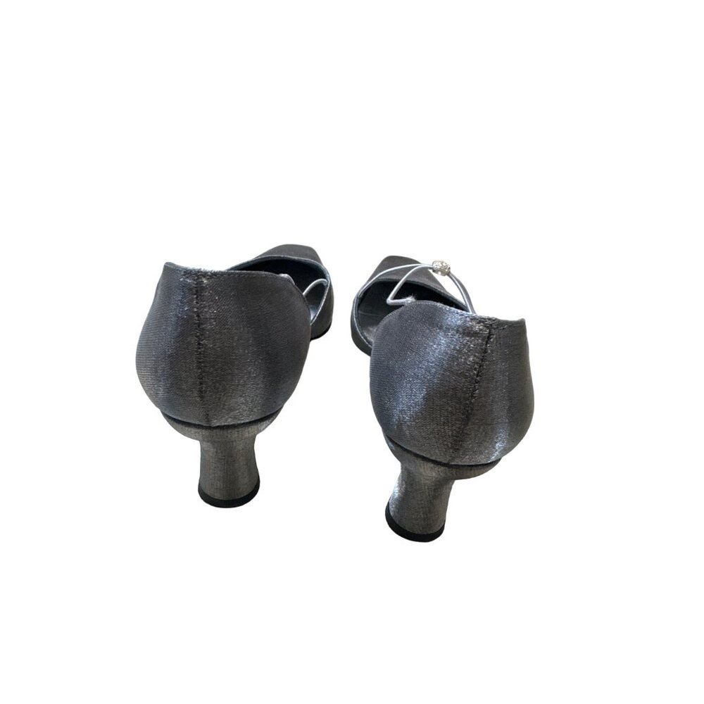 Stuart Weitzman Dark Gray Shoes Block Heels Of 2.… - image 4